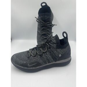 Nike KD 11 Shoes Mens Size 12 Black Flyknit Basketball Sneakers AO2604-005 KD XI